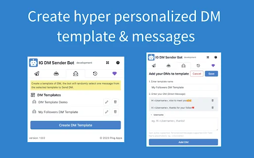 I-download ang Super DM Bot – Awtomatikong IG Message Sender - Screenshot 3