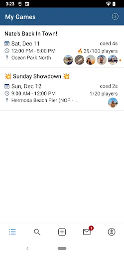 I-download ang Beach Volleyball App – Maghanap at Mag-set up ng Laro - Screenshot 2