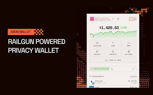 Anon Wallet: Pinakaligtas na Private EVM Wallet para sa Crypto - Screenshot 1