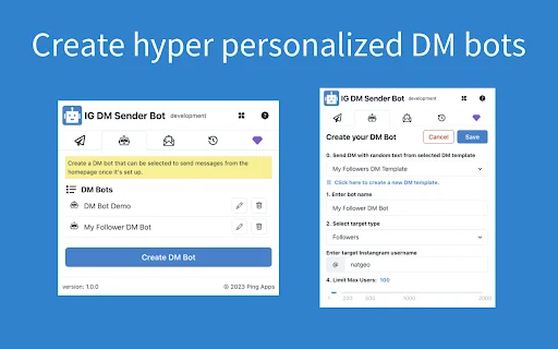 I-download ang Super DM Bot – Awtomatikong IG Message Sender - Screenshot 2