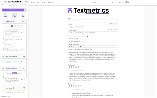I-download ang Textmetrics: Pinakamahusay na AI Writing Tool para sa SEO - Screenshot 2