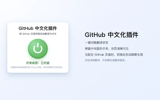 GitHub Chinese Localization Plugin – Local Translation Extension - Screenshot 1