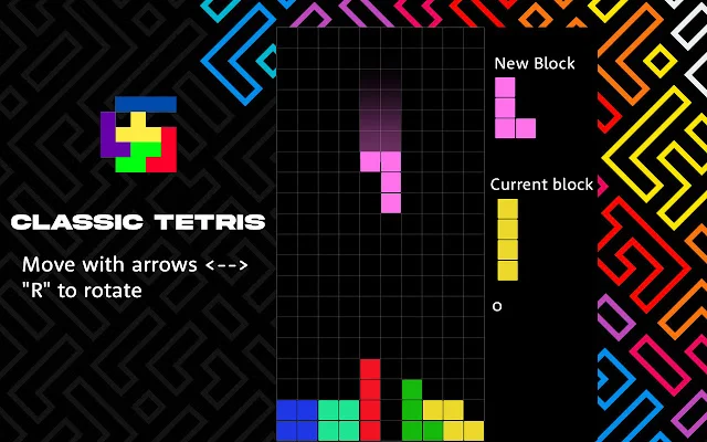 I-download ang Classic Tetris – Libreng Puzzle Game sa Chrome - Screenshot 1