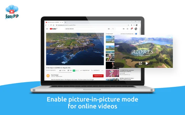 Easy PiP Extension – Manood ng Video Habang Nagtatrabaho - Screenshot 1