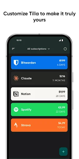 I-download ang Tilla: Pinakamahusay na Subscription Manager sa Pilipinas - Screenshot 4