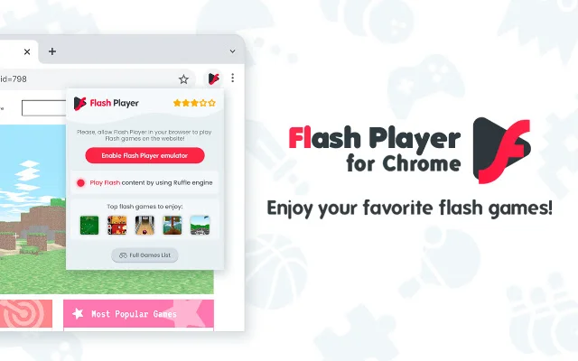 Flash Player para sa Chrome – Patakbuhin ang Flash Games nang Libre - Screenshot 1