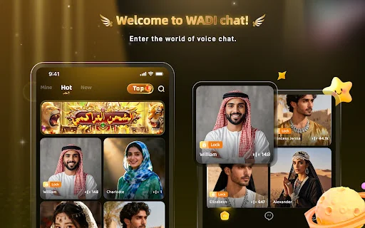 I-download ang Wadi Chat – Makipag-usap sa Voice Chat Rooms nang Libre - Screenshot 6
