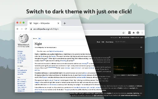 Dark Mode para sa Chrome – I-download ang Pinakamahusay na Dark Theme - Screenshot 1